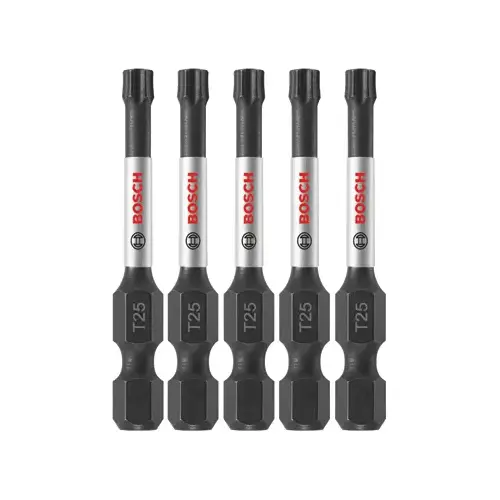 Impact Tough Power Bit, #25 Torx, 2-In - pack of 5