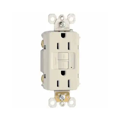 radiant GFCI Duplex Receptacle, 2 -Pole, 15 A, 125 VAC, Back, Side Wiring, NEMA: 5-15R