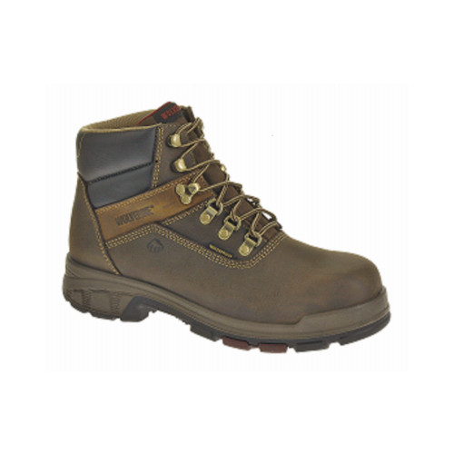 WOLVERINE WORLDWIDE W10314 14.0M Cabor Waterproof Work Boots, Medium Width, Composite Toe, Brown Nubuck Leather, Men's Size 14