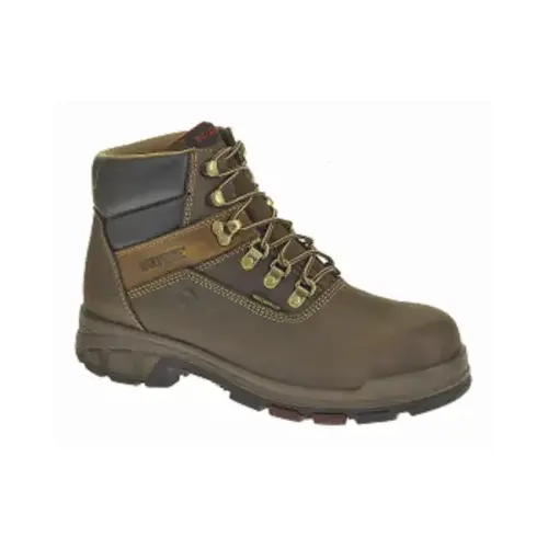 Cabor Waterproof Work Boots, Medium Width, Brown Nubuck Leather, Men's Size 8