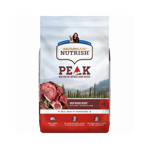 Peak Open Prairie Recipe Dry Dog Food, With Beef, Venison & Lamb, 23-Lb. Bag