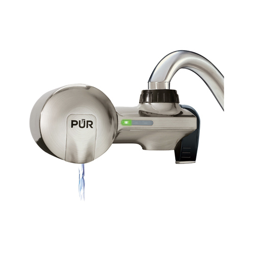 KAZ USA PFM450S Horizontal FaucetMount Water Filter, Stainless Steel