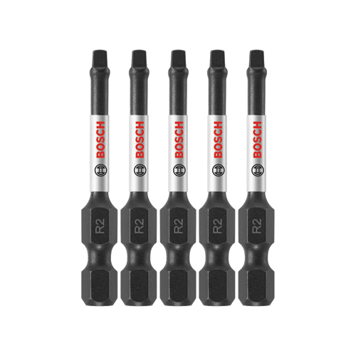 Impact Tough Power Bit, #2 Square, 2-In - pack of 5