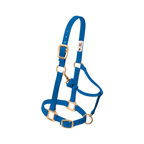 Weaver Leather 35-7034-BL Snap Halter, Blue, 1 In., Small/Weanling Horse