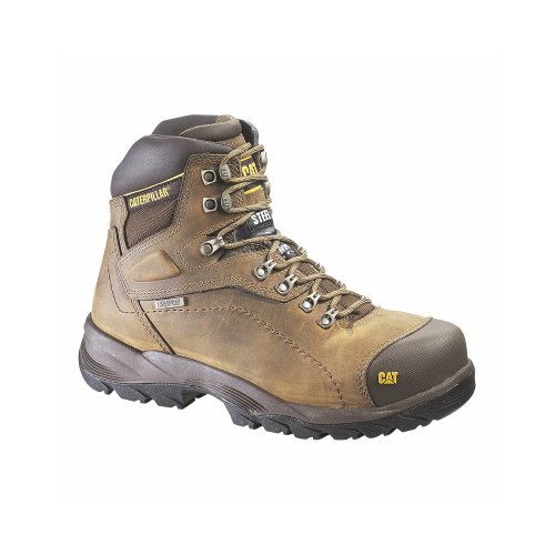 Caterpillar Diagnostic Steel-Toe Leather Boot, Men's Wide, Size 11.5