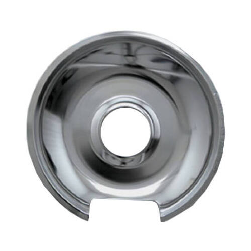 Electric Range Drip Pan, "D" Series Hinged Element, Chrome, 8-In.