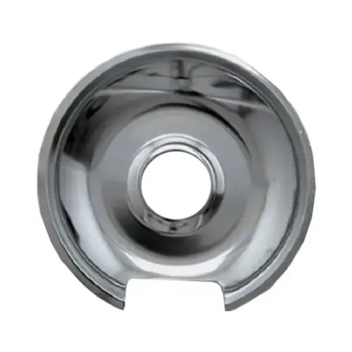 Range Kleen 105A Electric Range Drip Pan, "D" Series Hinged Element, Chrome, 6 In. Silver
