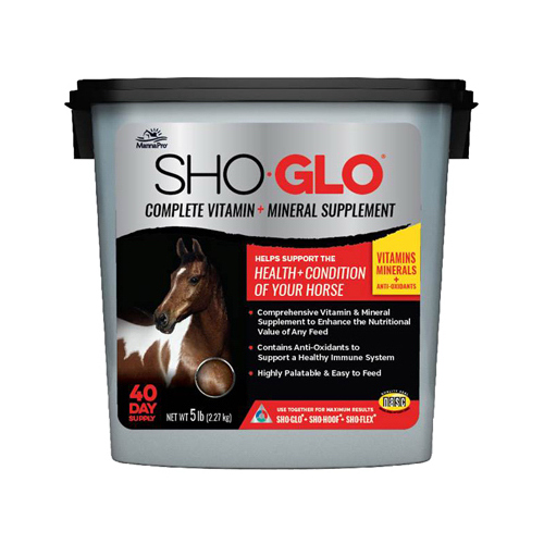 MANNA PRO PRODUCTS LLC 1000078 Sho Glo Equine Vitamin & Mineral Supplement, 5-Lbs.
