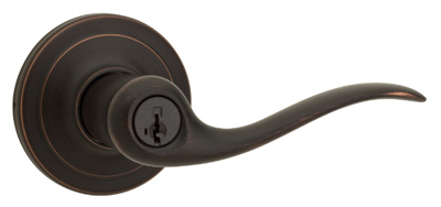 Kwikset 740TNL11PSMTCP Signature Series Entry Lever Lockset, Venetian Bronze