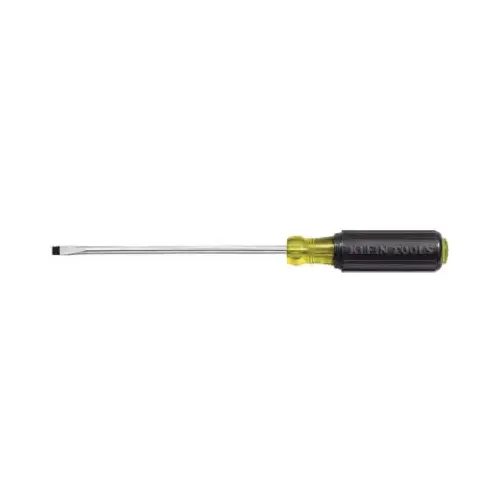 Klein Tools Black Cabinet Tip Mini Screwdriver 5.75" W/Round Shank 3 inch
