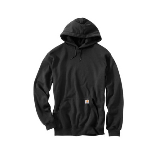 Midweight Hooded Pullover Sweatshirt, Black, Medium