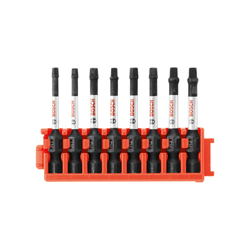 Impact Tough Power Bit Set, Square, 2-In., 8-Pc.