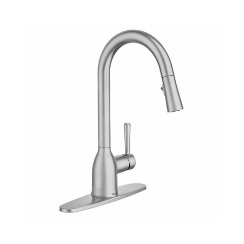 MOEN INC/FAUCETS 87233SRS Adler Single Handle, High Arc Kitchen Faucet
