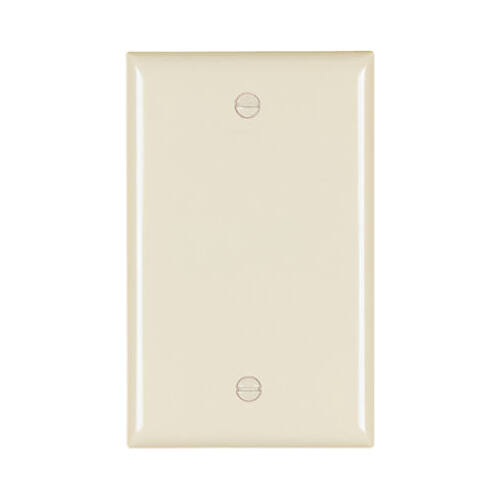 Wall Plate, Blank, Nylon, Light Almond