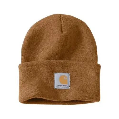 CARHARTT A18-BRN-OFA Watch Hat, Acrylic, Brown