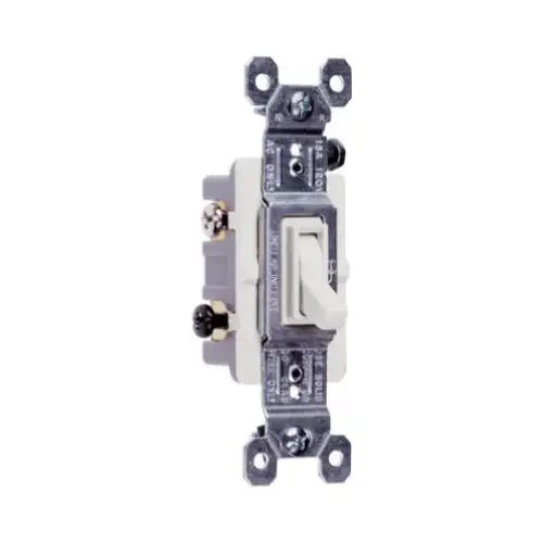 3-Way Toggle Switch, Ivory, 120-Volt, 15-Amp