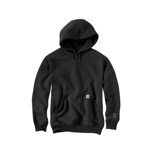 CARHARTT 100615-001-S-REG Paxton Heavyweight Hooded Sweatshirt, Black, Small