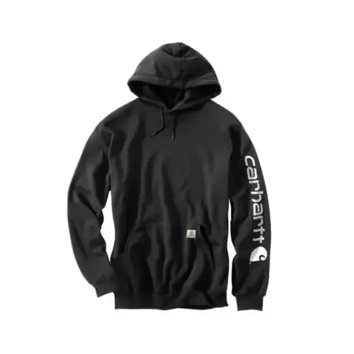 CARHARTT K288-BLK-XXL-REG 2XL REG BLK Logo Hoody