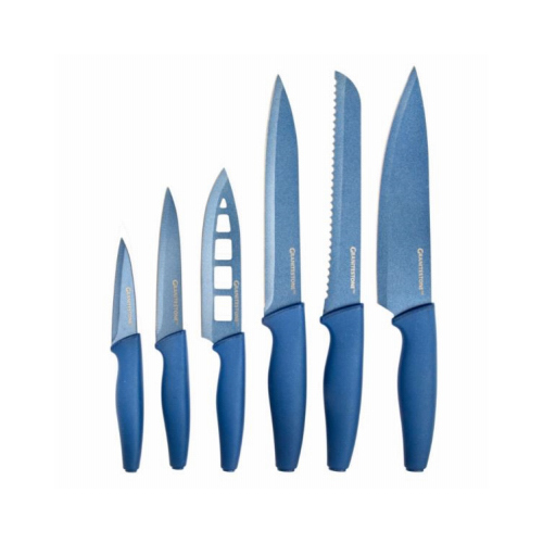 EMSON DIV. OF E. MISHON 7901 6-Pc. NutriBlade Knife Set, Blue  pack of 6