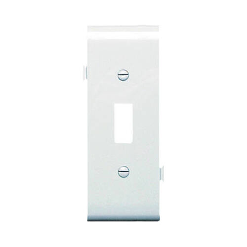 White Toggle Opening Sectional Nylon Wall Plate