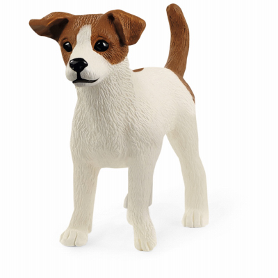 Schleich-S 13916 Jack Russell Terrier Toy Animal Figure, White & Brown, Ages 3 & Up