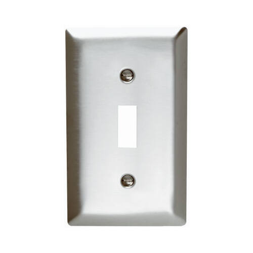 Wall Plate, Single Toggle, Stainless Steel