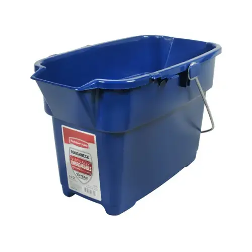 Roughneck Bucket, Royal Blue, Rectangular, 14-Qt.