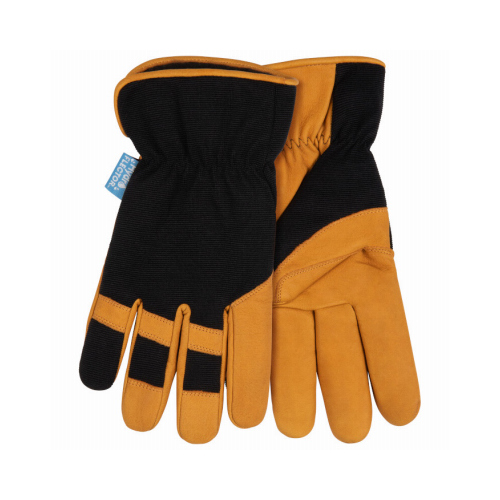 Pro HydroFlector Premium Grain Goatskin Gloves, Lined, Water Resistant, Men's L