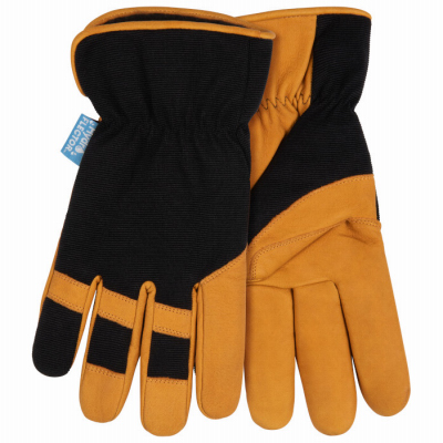 KINCO INTERNATIONAL 3104HKP-XL Pro HydroFlector Premium Grain Goatskin Gloves, Lined, Water Resistant, Men's L