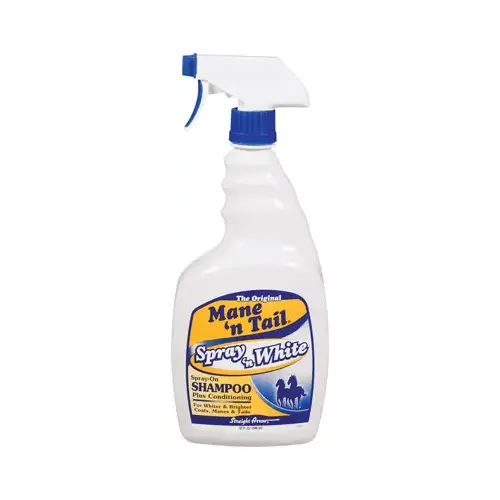 Mane 'n Tail Spray 'n White 32 Oz. Spray-On Horse Shampoo