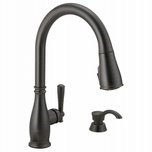 Delta Charmaine Single-Handle Pull-Down Sprayer Faucet with Soap Dispenser