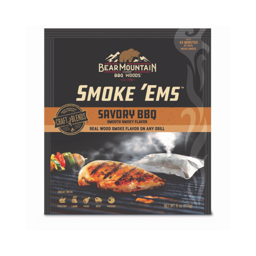 Smoke 'Ems Hardwood Pellet Pouch, Savory BBQ Flavor, 6 oz.