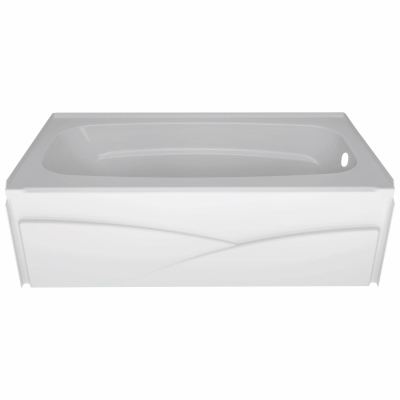 Delta Faucet B10311-6032R-WH Laurel Skirted Bathtub, Right Hand Drain, Bright White Gloss, Acrylic, 59.87 x 32 x 18-In.