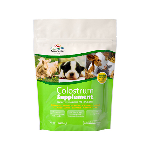 MANNA PRO PRODUCTS LLC 1000330 Colostrum Newborn Formula For Livestock, 16-oz.