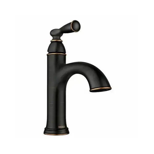 MOEN INC/FAUCETS 84945BRB Banbury Single Handle, High Arc Bathroom Faucet, Mediterranean Bronze