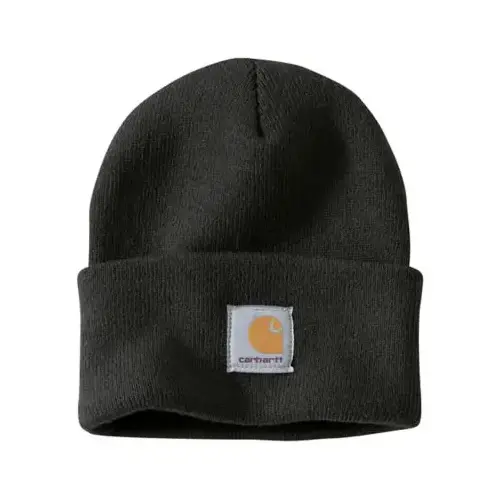 CARHARTT A18-BLK-OFA Watch Hat, Acrylic, Black