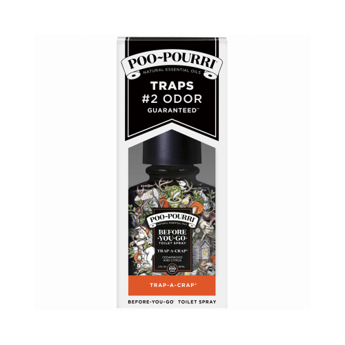 Poo-Pourri PRE-6PK-TRAP-PT Aromatic Toilet Spray, Orange Scent, 2-oz.