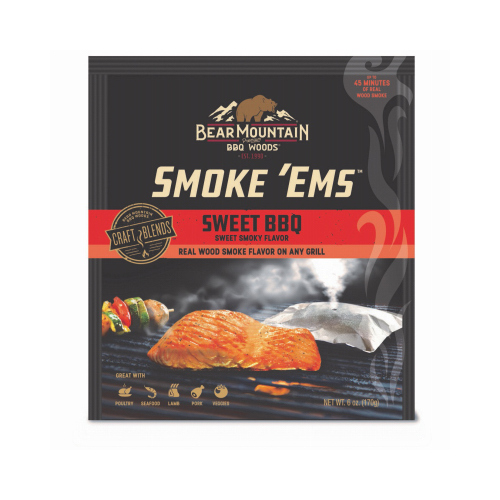 Lignetics FP02 Smoke 'Ems Hardwood Pellet Pouch, Sweet BBQ Flavor, 6 oz.