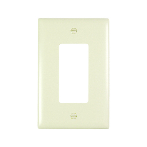 Wall Plate, Junior Jumbo, 1-Gang Decorator, Light Almond Nylon