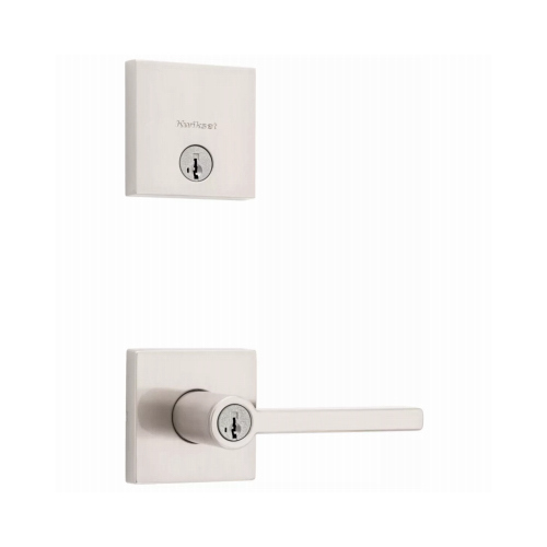 Halifax Lever Deadbolt Lock, Satin Nickel