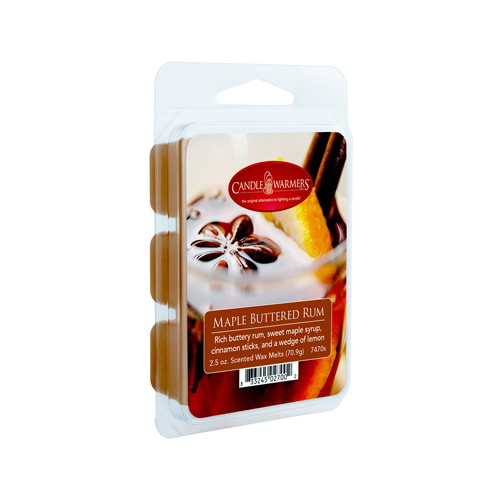 Wax Melts, Maple Buttered Rum, Sweet Maple Syrup, Cinnamon Sticks & Wedge Of Lemon, 6-Ct. - pack of 12