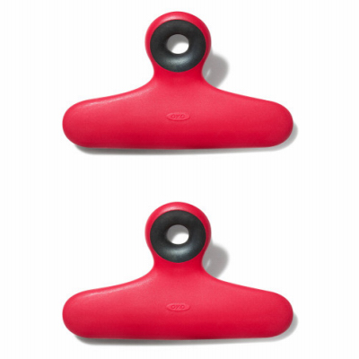 OXO 13328500 Good Grips Bag Clips, Red  pair