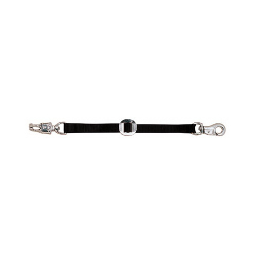 Livestock Trailer Tie, Black Nylon, 1 x 28 In.