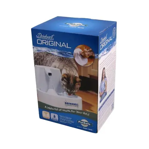 RADIO SYSTEMS PWW00-13704 Drinkwell Pet Fountain, Original, 50-oz.