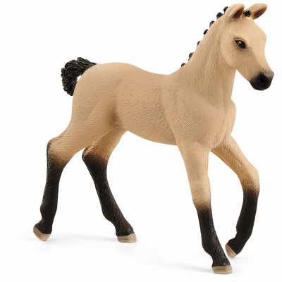 SCHLEICH NORTH AMERICA 13929 Hannoverian Foal Toy Animal Figure, Black & Tan, Ages 3 & Up