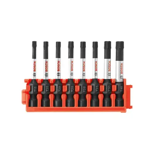 Impact Tough Power Bit Set, Torx, 2-In., 8-Pc. - pack of 5