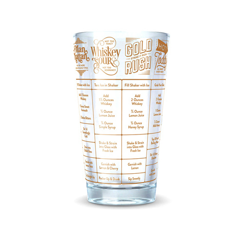 LIFETIME BRANDS 5192625 Good Measure Drinking Glass, Whiskey Recipes