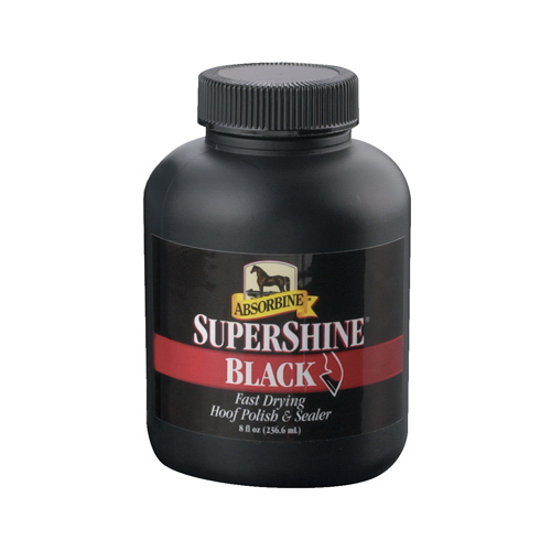 SuperShine Hoof Polish & Sealer, Black, 8-oz.