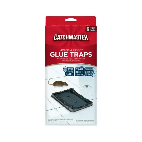 Mouse & Insect Glue Traps, Baited - pack of 6