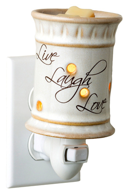 CANDLE WARMERS ETC PILLL Live, Love, Laugh, Pluggable Fragrance Warmer